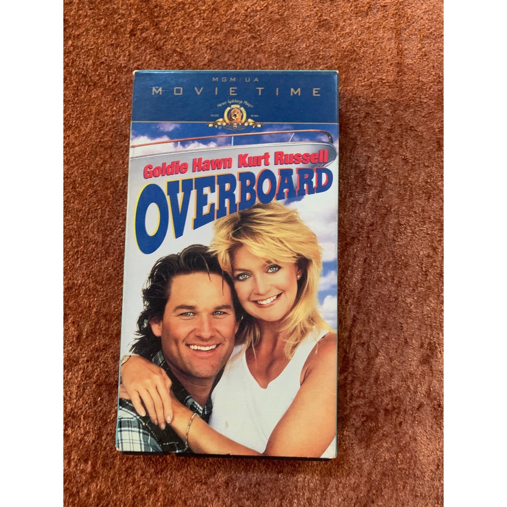 Overboard VHS 1987 Goldie Hawn Kurt Russell MGM UA Movie Time RomCom PG